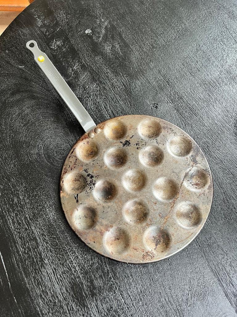 Poffertjespan De Buyer Mineral B 27cm, Ophalen of Verzenden, Overige materialen