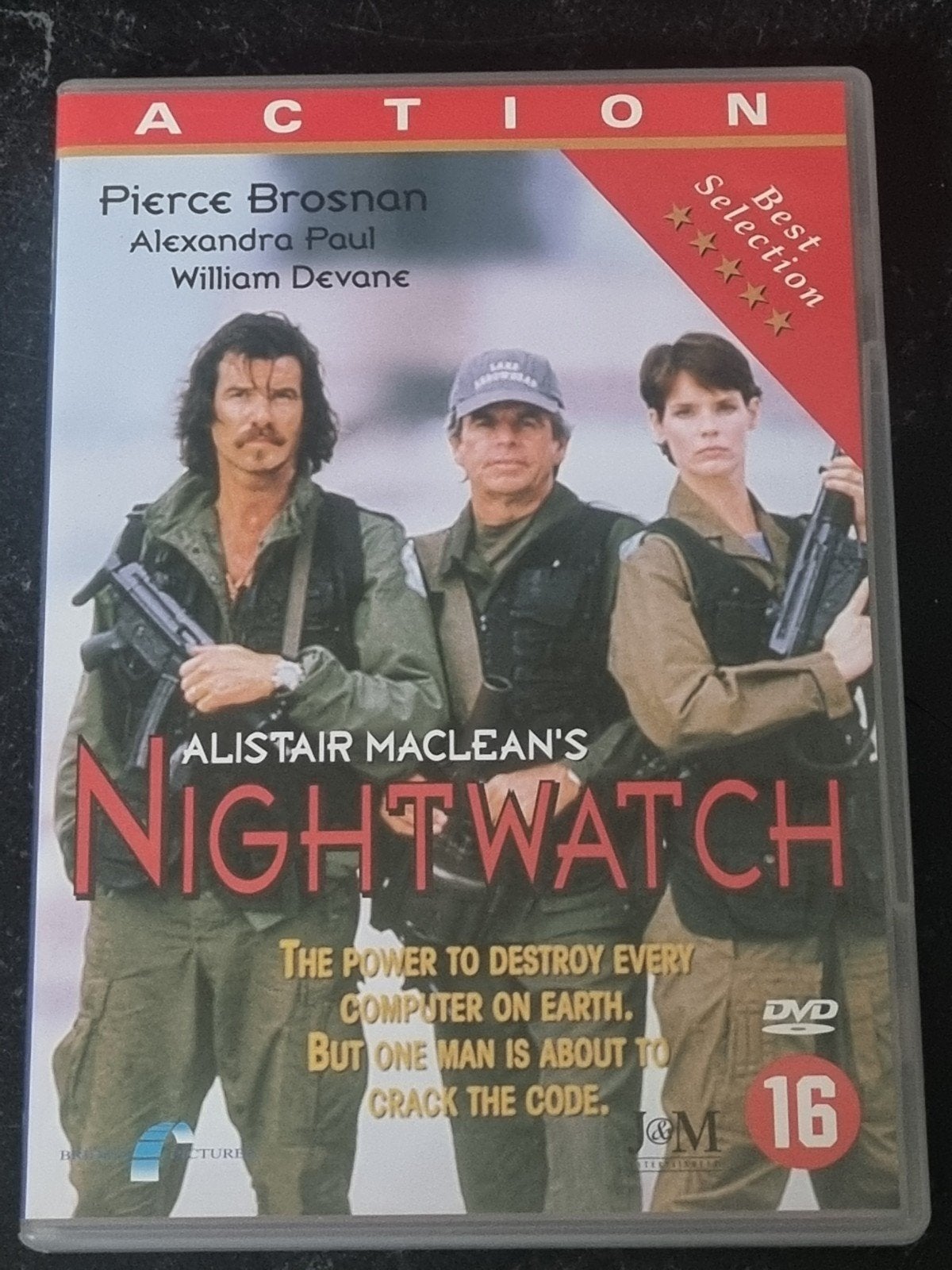 Nightwatch DVD - Actiethriller met Pierce Brosnan, Vanaf 16 jaar, Ophalen of Verzenden, Zo goed als nieuw, Actiethriller