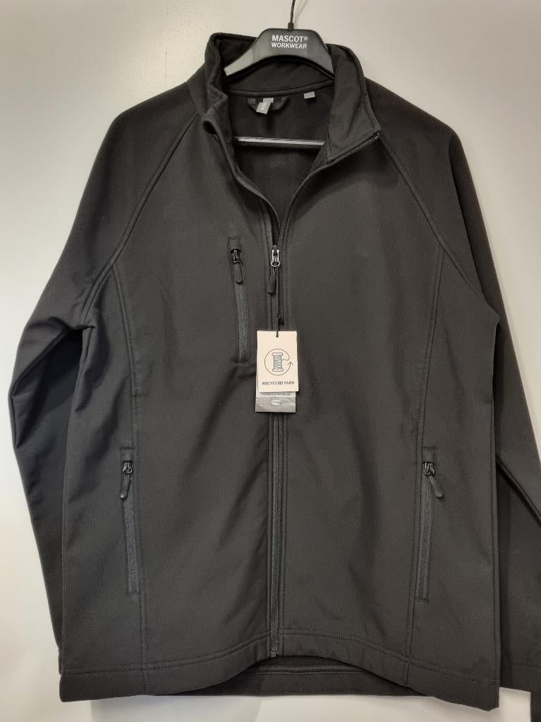 Heren / Unisex shoftshell jas merk Kariban maat L nieuw, -, Zwart, -, Nieuw