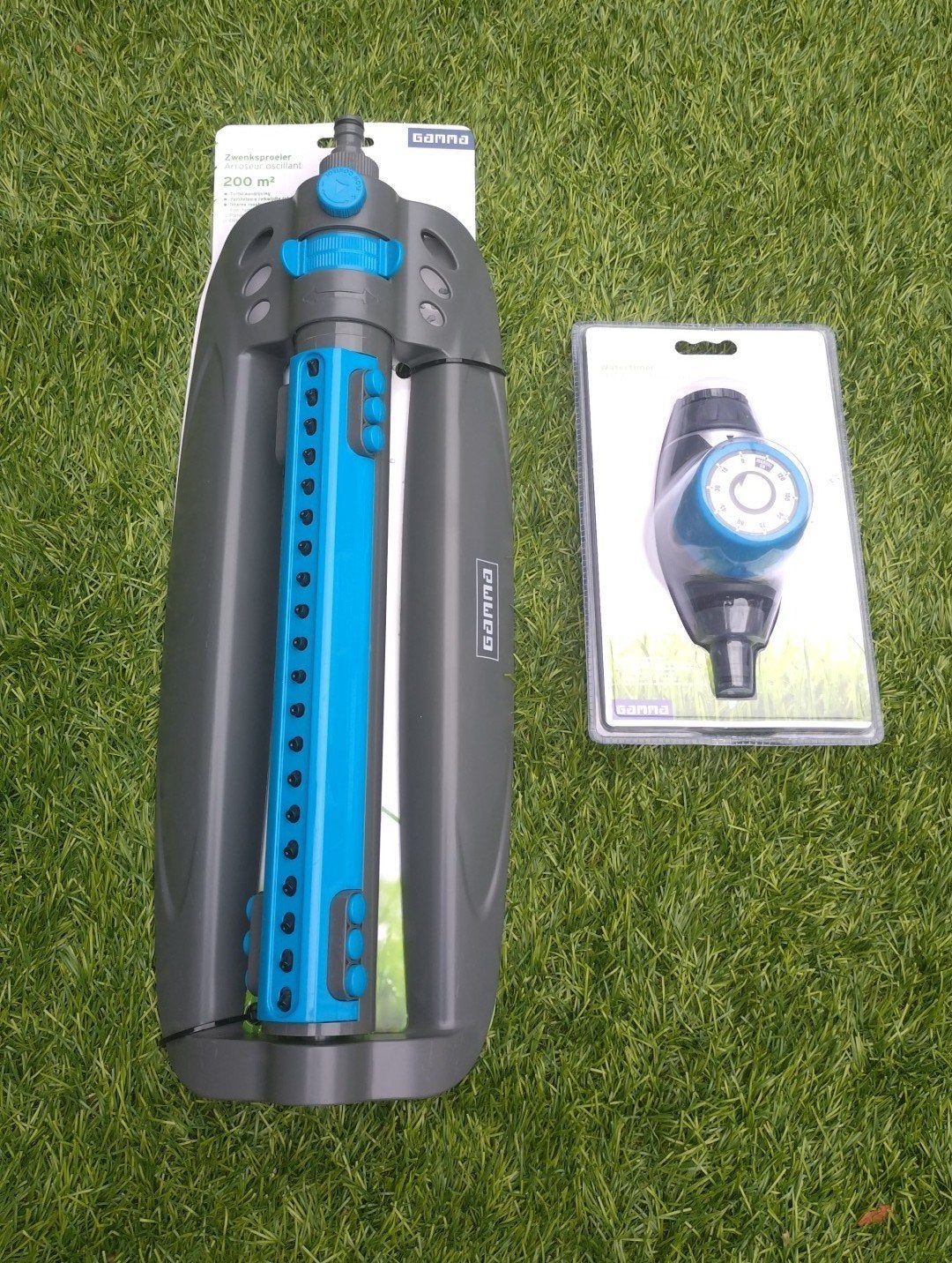 Nieuw | GAMMA zwenksproeier + watertimer | ook los te koop, Ophalen of Verzenden, Nieuw, Zwenksproeier