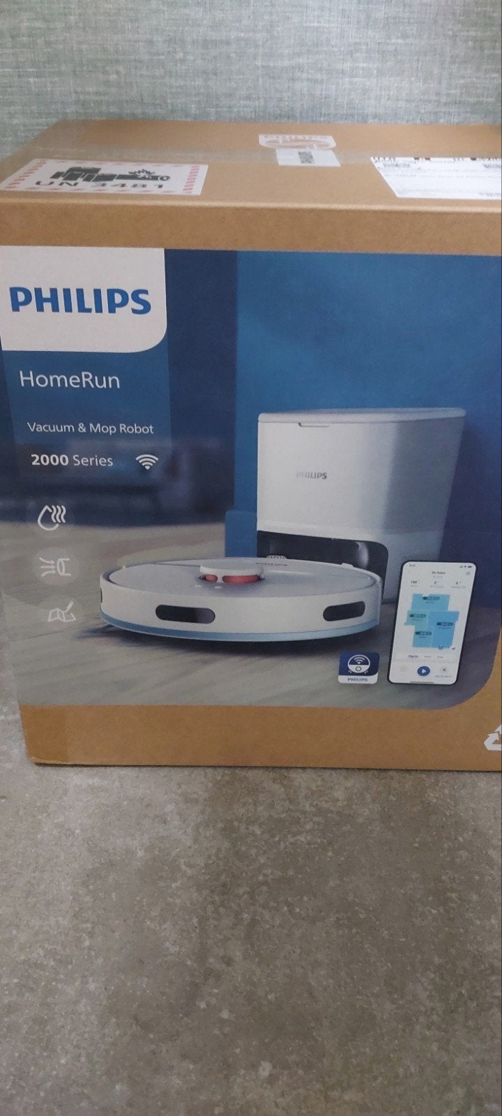 Philips HomeRun 2000 Series Robotstofzuiger & Dweilrobot, Ophalen, Bedienbaar via app, Philips, Nieuw
