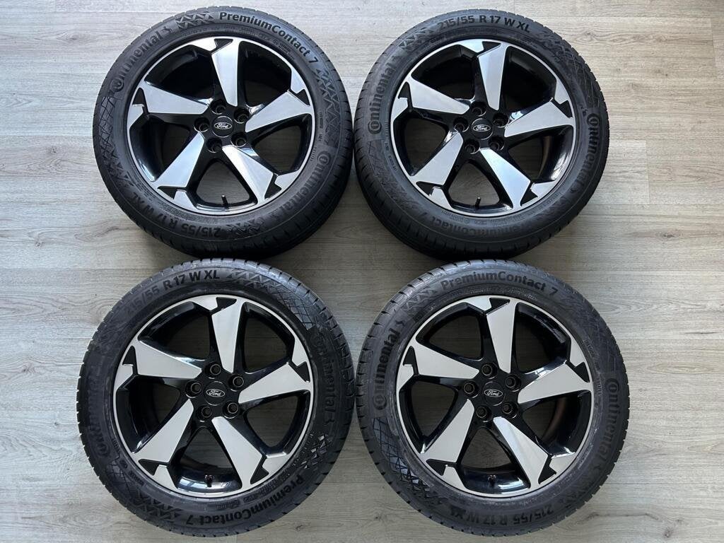 Orginele Ford Focus ST Smax Cmax 17inch velgen banden TPMS, Ophalen, Ford, Banden en Velgen, 17 inch