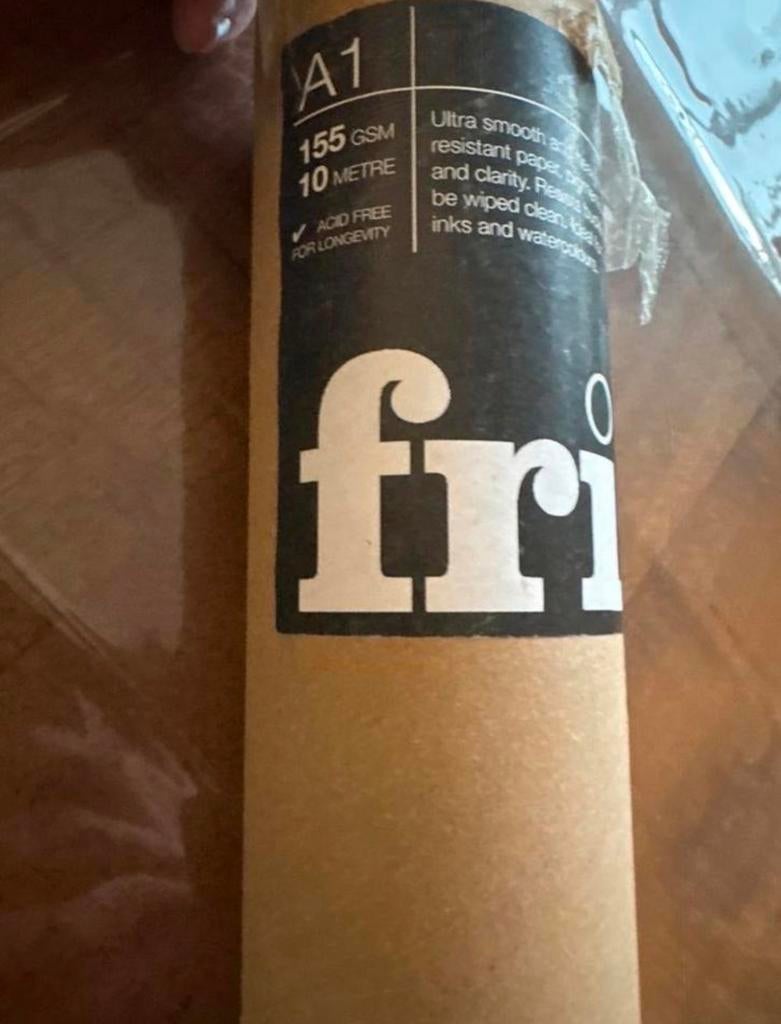 Frisk Yupo papier rol A1 155 gsm 10 meter, Hobby en Vrije tijd, Tekenen, Ophalen of Verzenden, Nieuw, Papier, Schets- of Tekenboek
