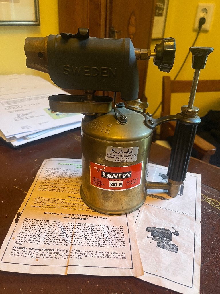 Sievert 251N blaaslamp antieke brander soldeerlamp NIEUW!, Ophalen of Verzenden