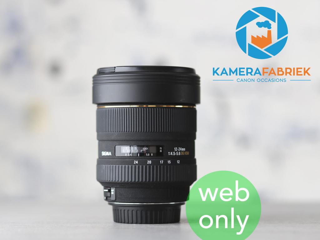 Sigma 12-24mm f/4.5-5.6 DG HSM (Canon EF) - Als nieuw!, Niet ingevuld, Verzenden, Niet ingevuld, Nieuw