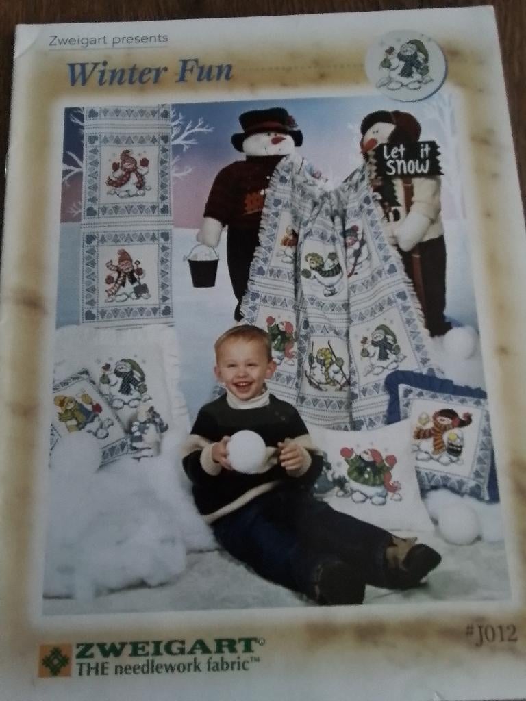 Borduurpatroon winter fun, Ophalen of Verzenden, Zo goed als nieuw, Handborduren, Patroon
