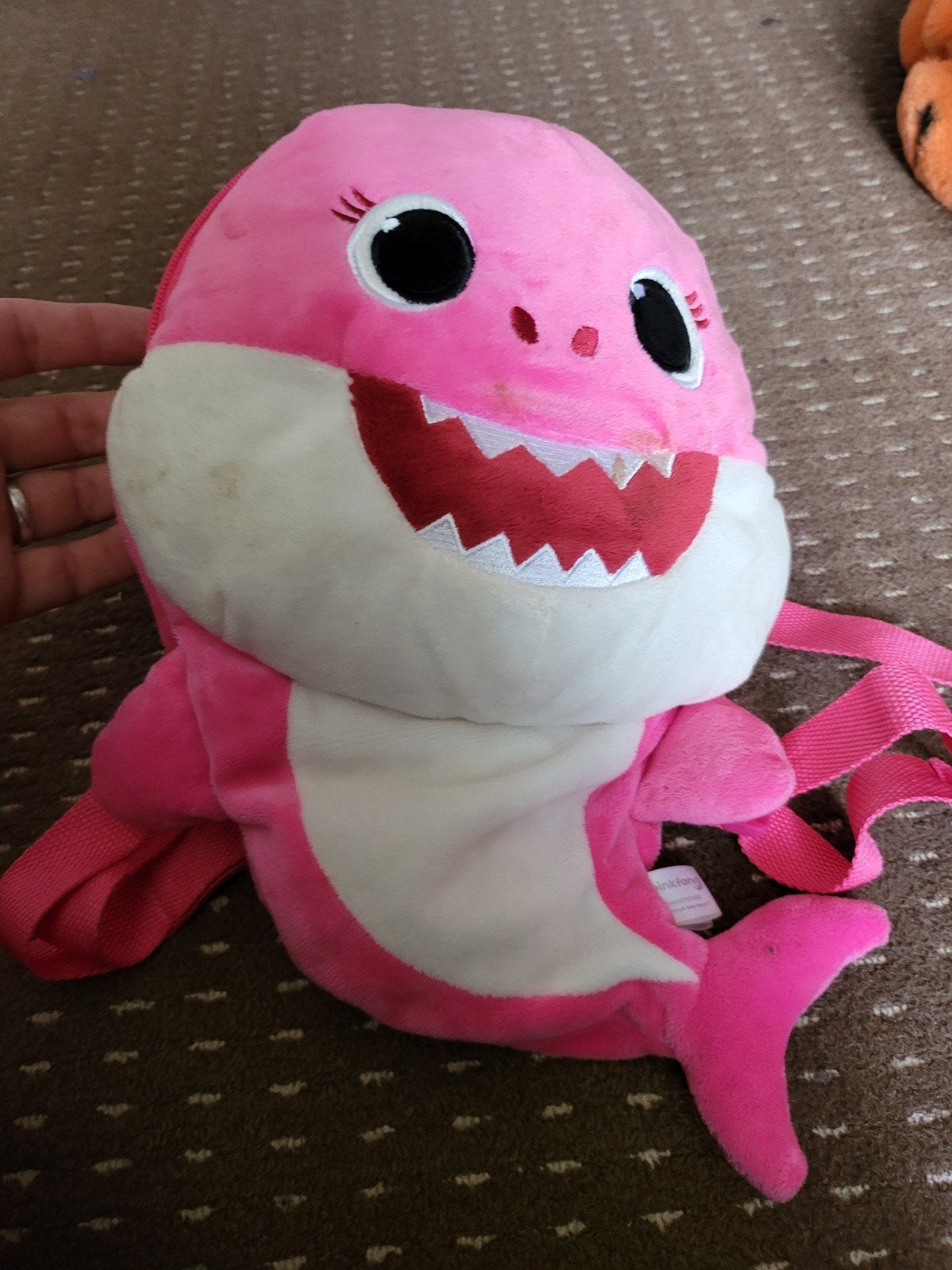 Baby Shark rugzak roze - Leuk voor kleintjes!, Kinderen en Baby's, Ophalen of Verzenden, Gebruikt