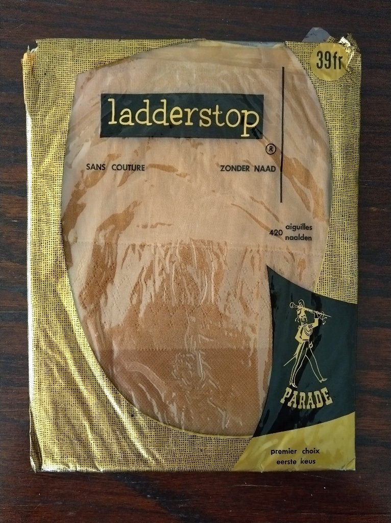 Vintage Jarretelle Kousen van Parade, Huidskleurig, Ophalen of Verzenden, Nieuw, Zwart, Overige typen