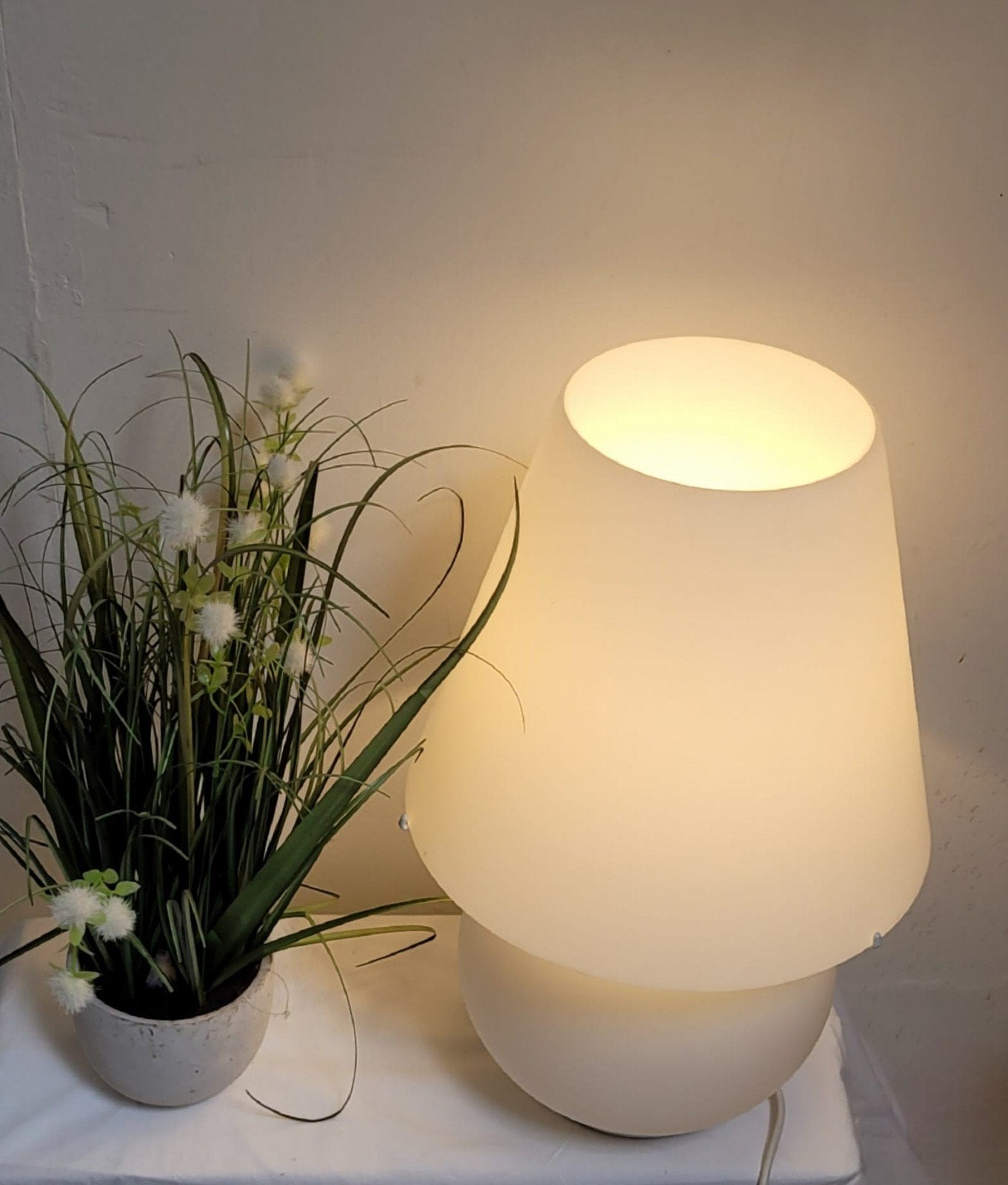 Oriainele Murano tafellamp Italy Murano glass table lamp, Huis en Inrichting, Lampen | Tafellampen, Ophalen, Wit, Nvt, Nvt