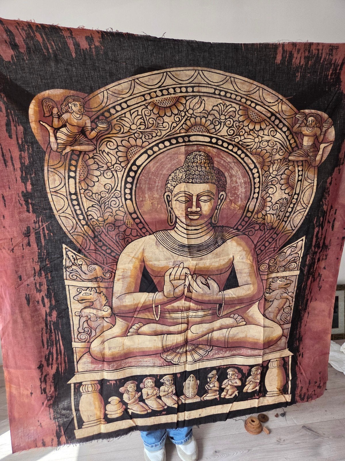 doek boeddha, Ophalen