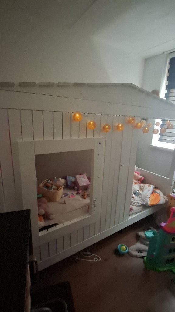 Peuterbed, Ophalen, 85 tot 100 cm, Gebruikt, Lattenbodem
