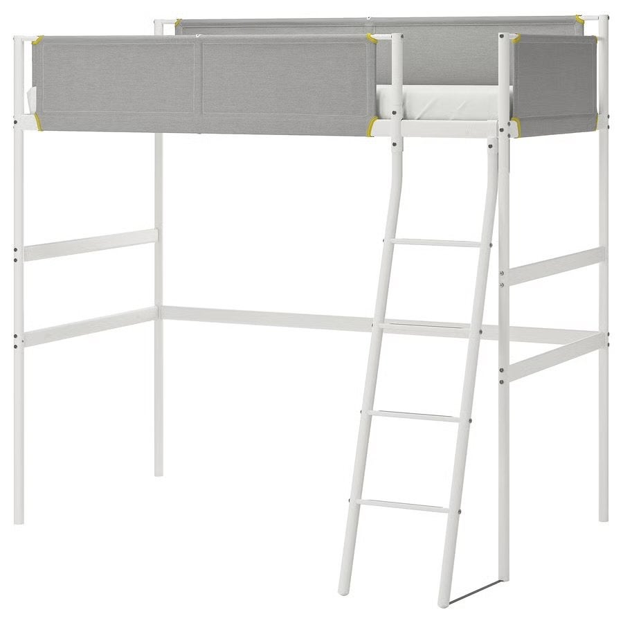 IKEA VITVAL Hoogslaper en opbergruimte, Ophalen, Gebruikt, Eenpersoons, 200 cm