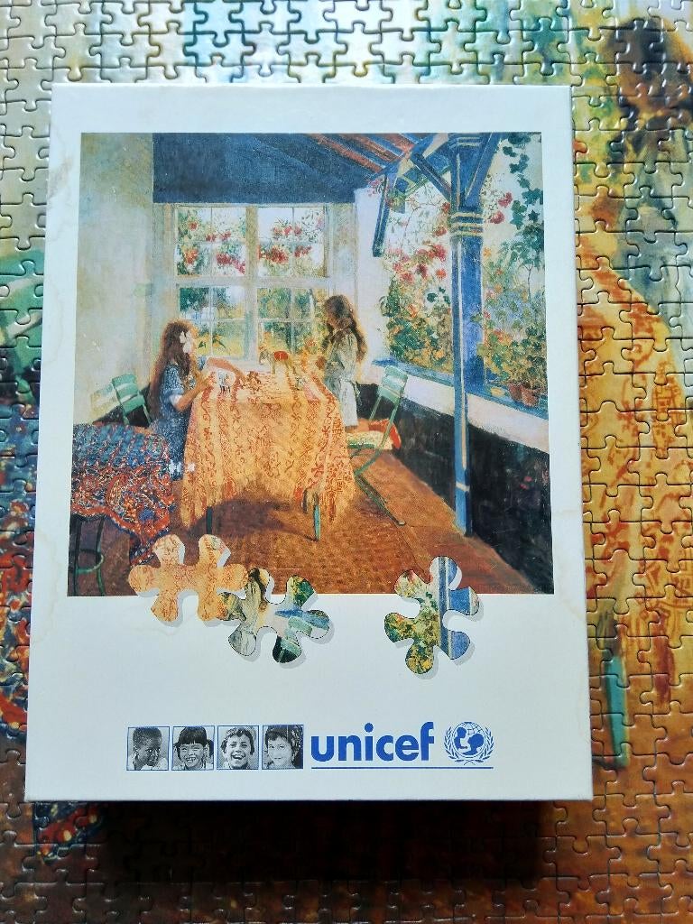 ART puzzel The Veranda UNICEF 1200 stukjes, Ophalen of Verzenden, 500 t/m 1500 stukjes