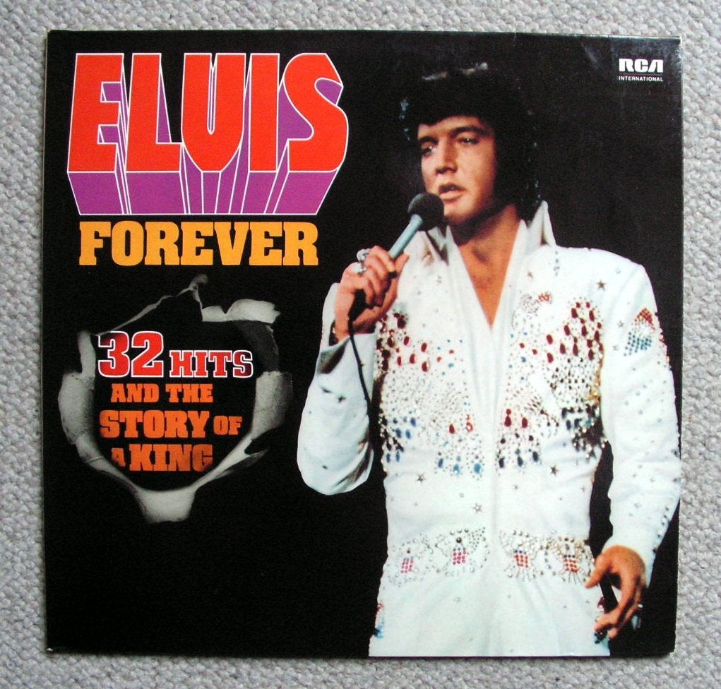 Elvis Presley Elvis Forever 32 Hits And The Story Of A King, Inclusief binnenhoes, Ophalen of Verzenden, Zo goed als nieuw, 12 inch