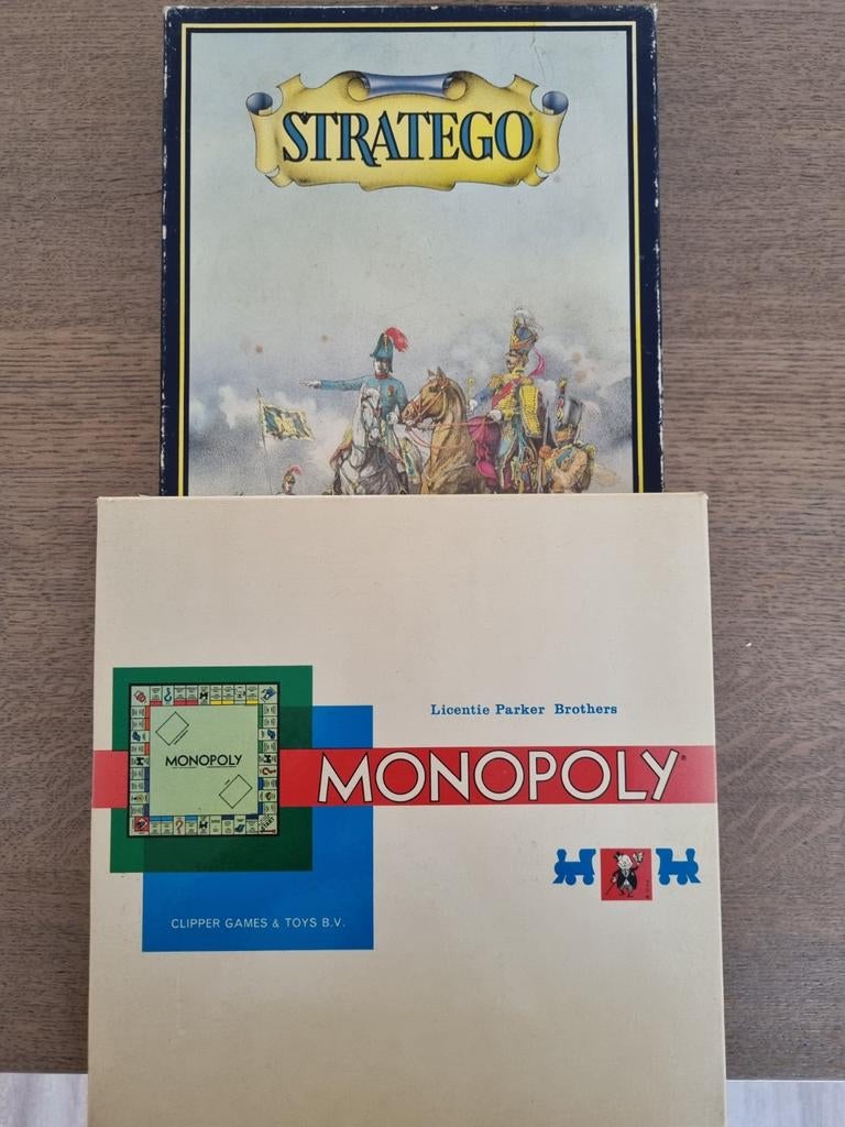 3 bordspellen Stratego, Monopoly en Het Transformatiespel, Hobby en Vrije tijd, Vijf spelers of meer, Ophalen of Verzenden, Gebruikt