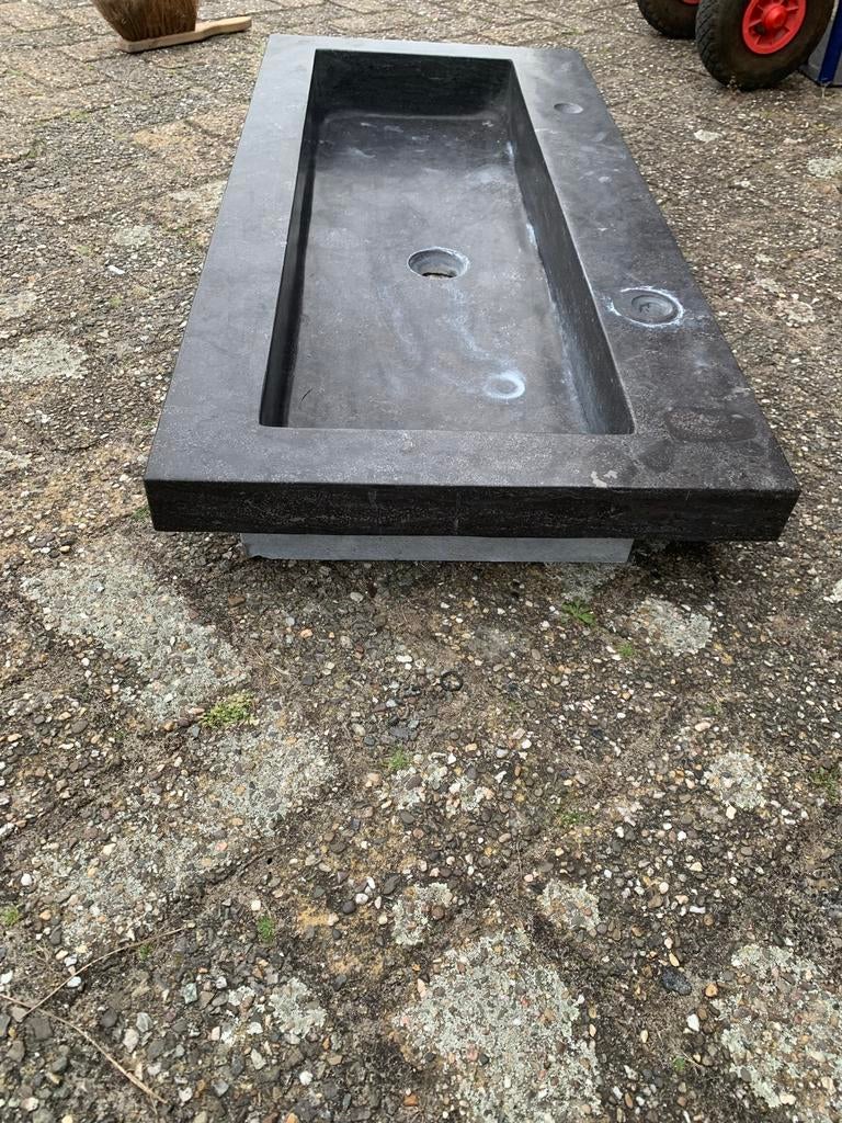 Hardstenen wasbak 100x49 cm, Ophalen of Verzenden, Gebruikt, Steen, Wastafel