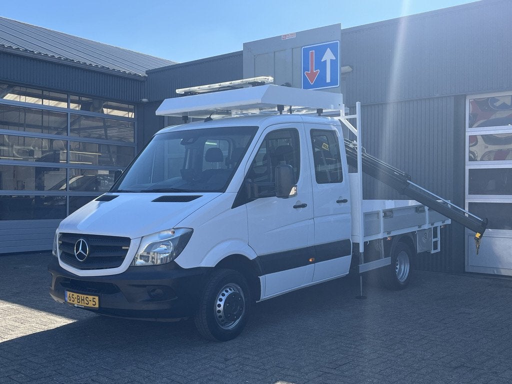 Mercedes-Benz Sprinter 514 CDI 366 Hiab Laadkraan 018T Trekh, Automaat, Stof, Gebruikt, 7 stoelen