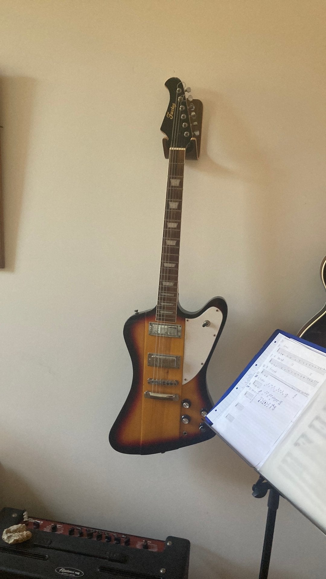 Fazley firebird elektrische gitaar, Muziek en Instrumenten, Snaarinstrumenten | Gitaren | Elektrisch, Ophalen of Verzenden, Gebruikt