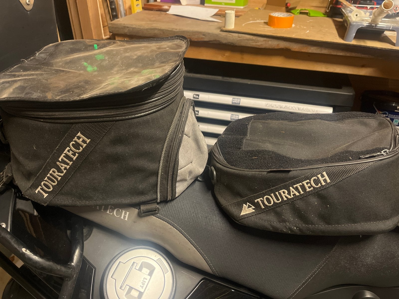 Touratech motortassen (klein en groot), Ophalen, Gebruikt