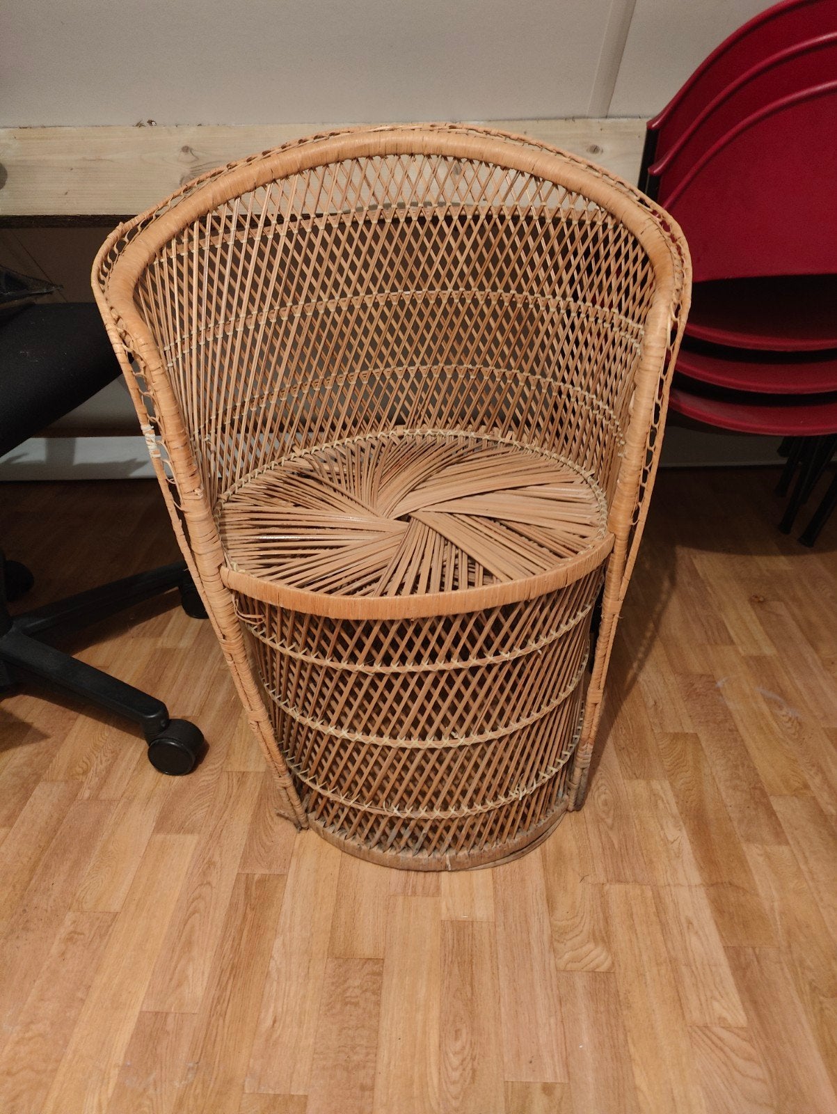 Vintage rotan stoel, Ophalen