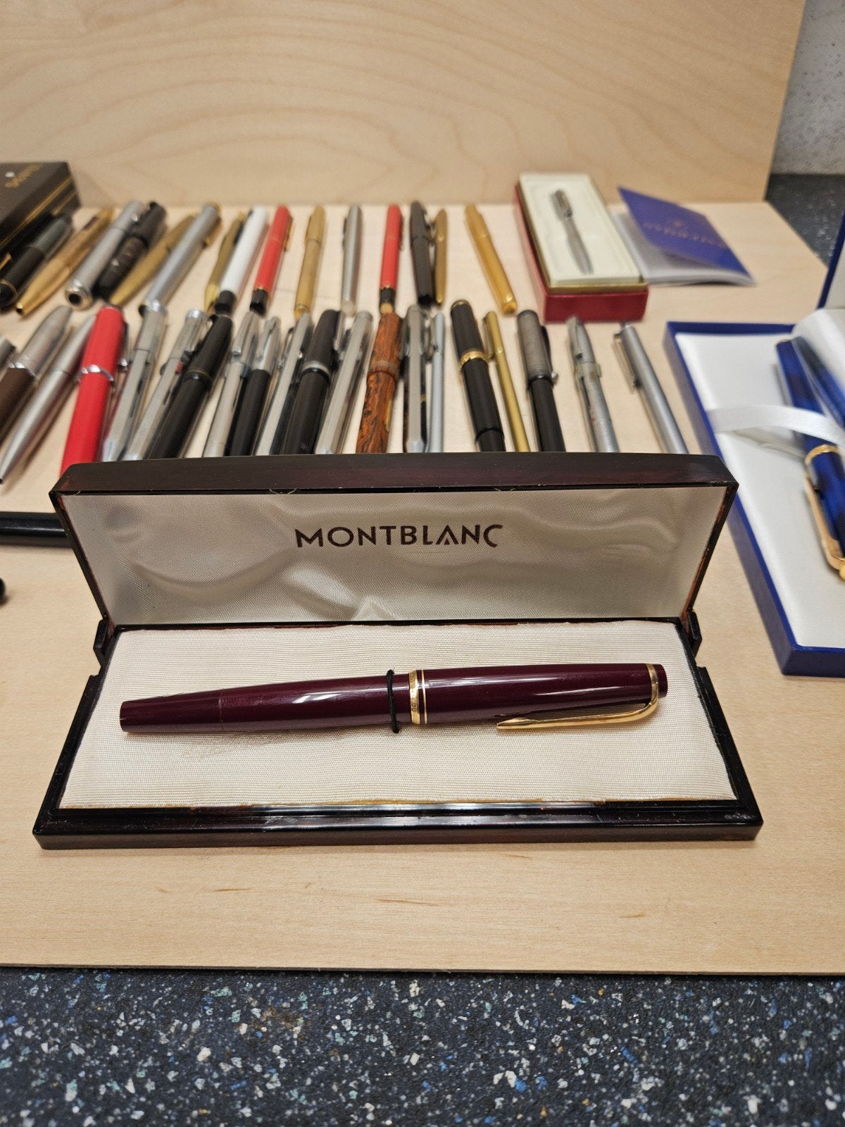 Pennencollectie: Waterman, Parker, Sheaffer, Montb, Gebruikt, Balpen, Met doosje, Ophalen of Verzenden
