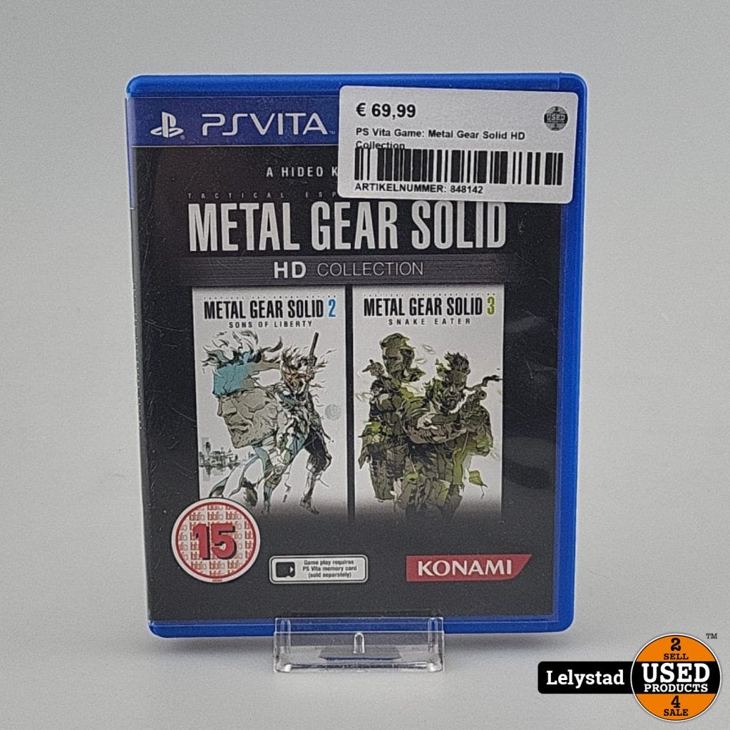 PS Vita Game: Metal Gear Solid HD Collection, Sony, Gebruikt, Support@sony.com, 1-7-1 Konan, Minato-ku
Tokyo 108-0075
Japan