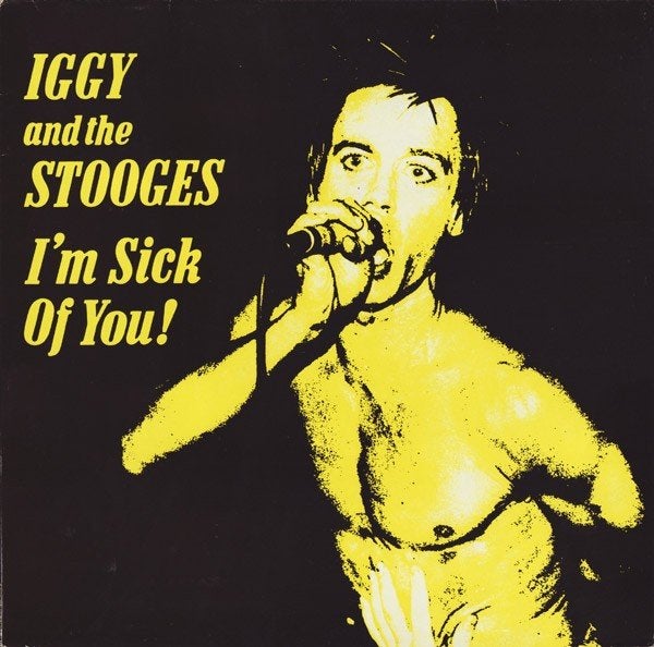 iggy pop and the stooges/im sick of you-punk-ZELDZAAM-wit vi, Cd's en Dvd's, Verzenden, Gebruikt, 12 inch