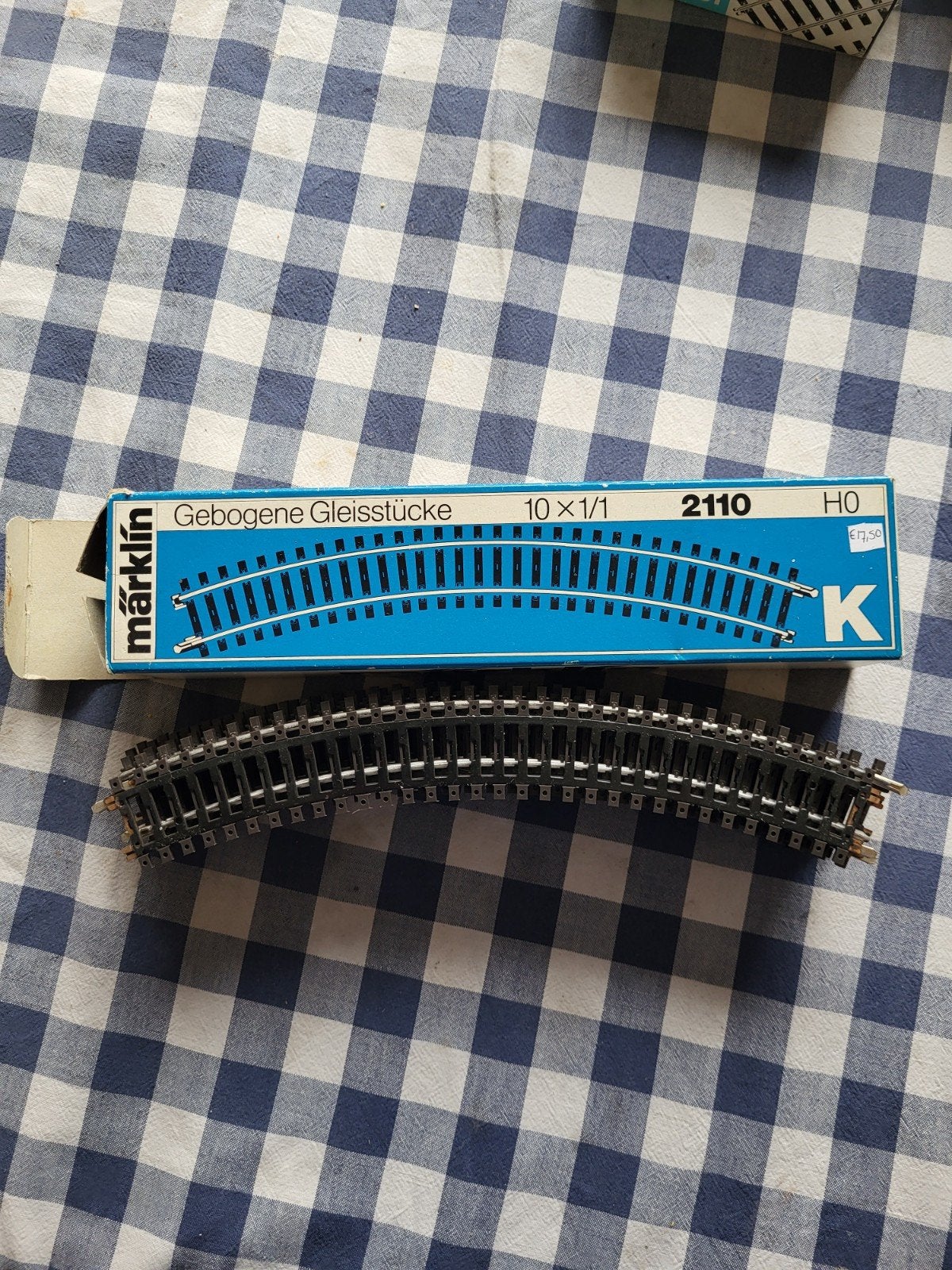 märklin K-rails bocht 2110, Wisselstroom, Gebruikt, Rails, Ophalen of Verzenden