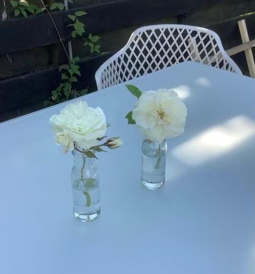 Glazen flesjes 0,2l met gouden dop, per stuk 0,25, Ophalen, Gebruikt