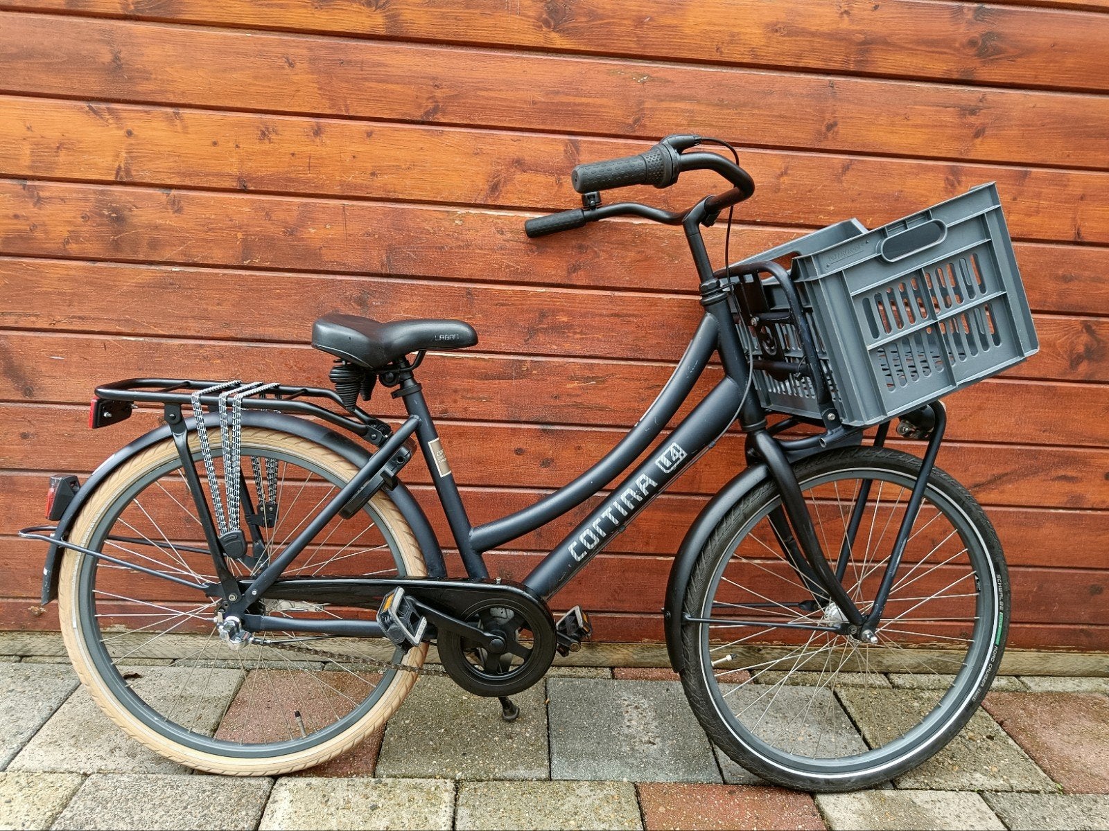 Prachtige Cortina U4 Transporter 24 inch meisjesfiets 3V, Ophalen, Terugtraprem, 24 inch, Cortina U4 transportfiets