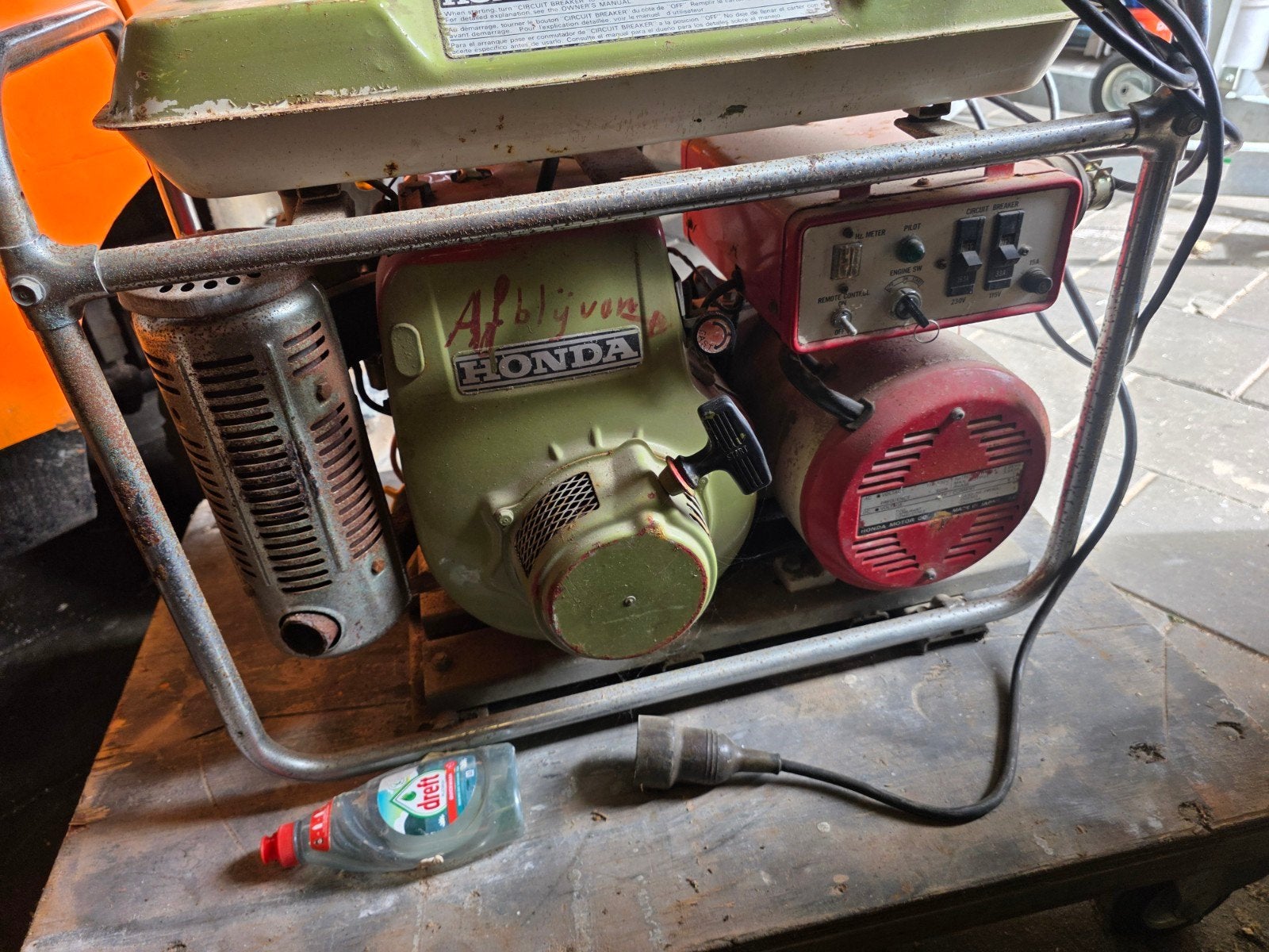 Honda ES3500 Stroomaggregaat met elektrische start, Doe-het-zelf en Verbouw, Gereedschap | Overige machines, Ophalen of Verzenden