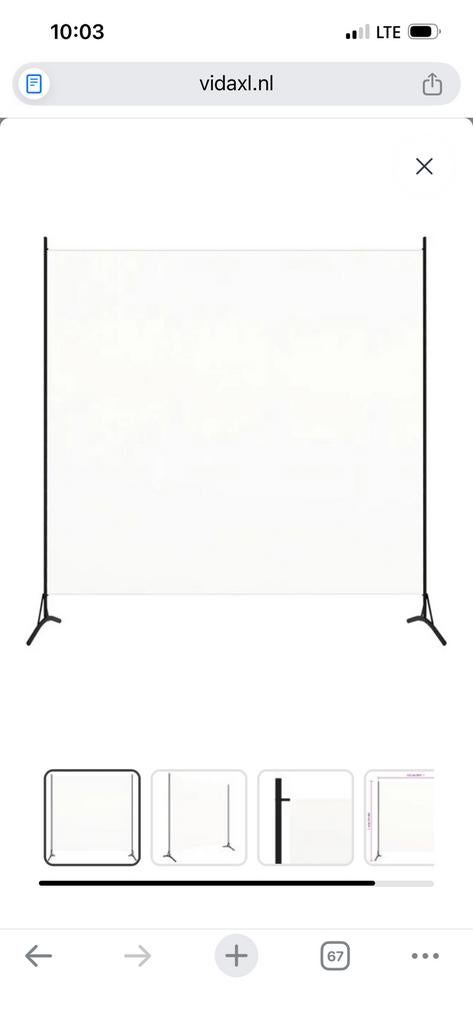 Background Screen – 175 x 180 cm, Audio, Tv en Foto, Fotografie | Fotostudio en Toebehoren, Ophalen, Gebruikt