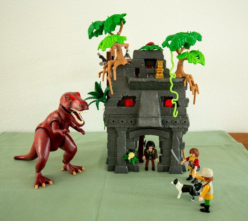 Playmobil Dinos Basiskamp met T-Rex 9429, Kinderen en Baby's, Ophalen of Verzenden, Zo goed als nieuw, Complete set