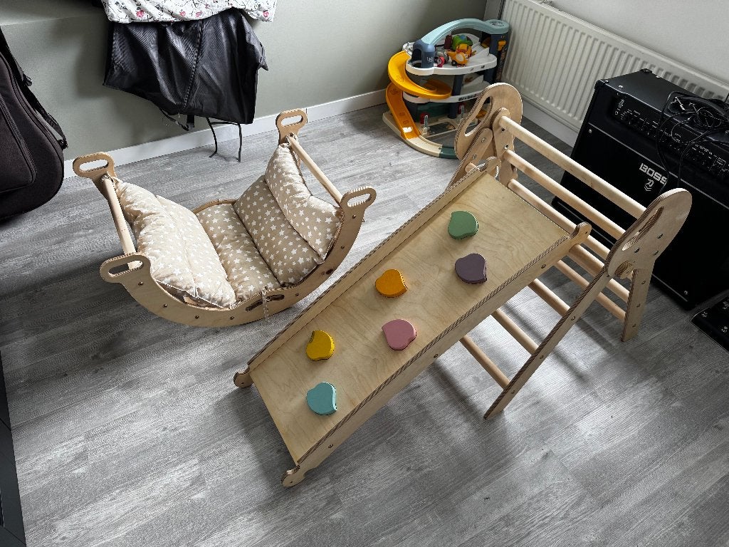 Goodevas klimrek set (driehoek ladder, klimboog, glijbaan), Ophalen, Zo goed als nieuw, Overige typen