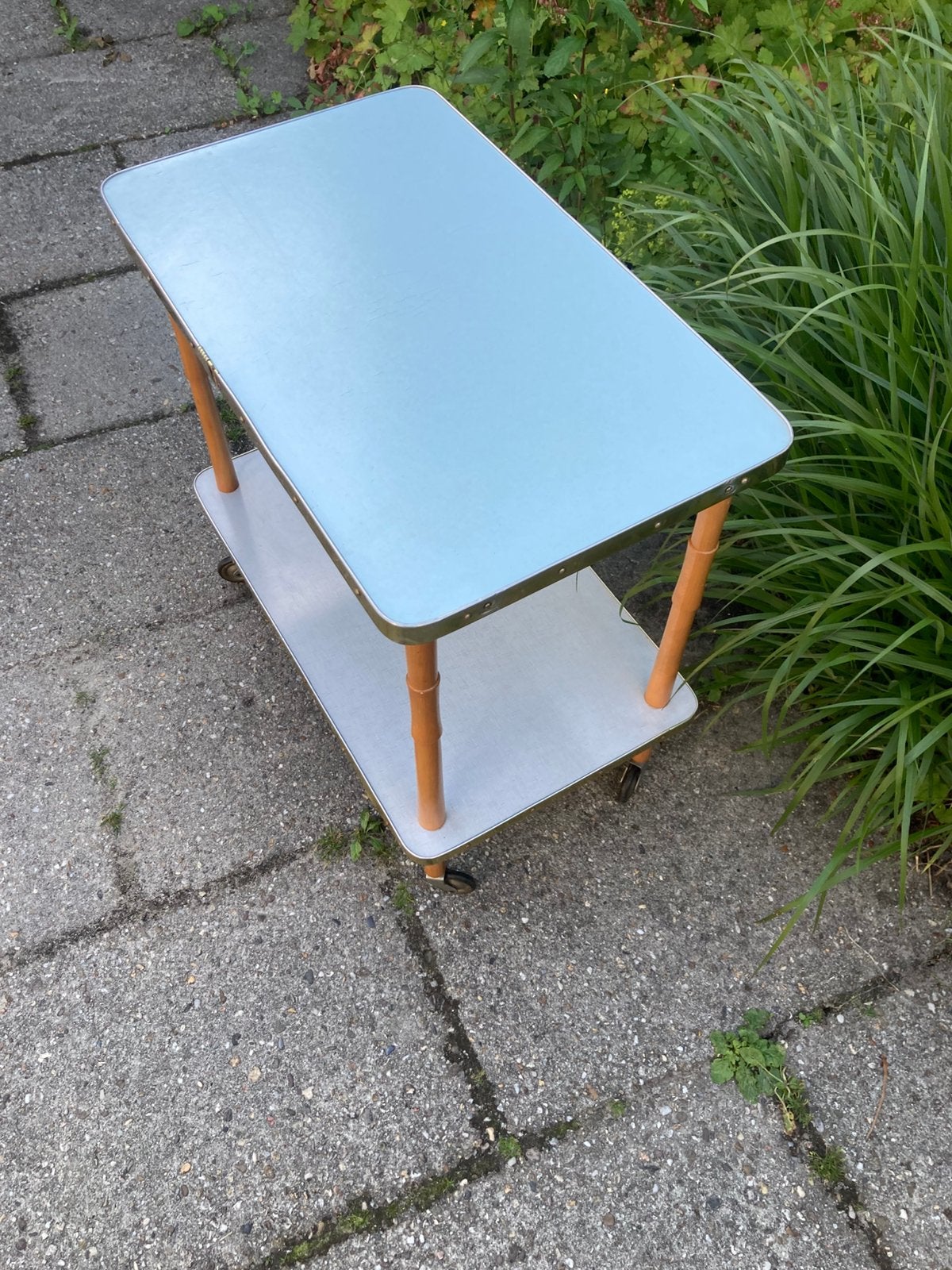 Vintage formica trolley jaren 70, Ophalen