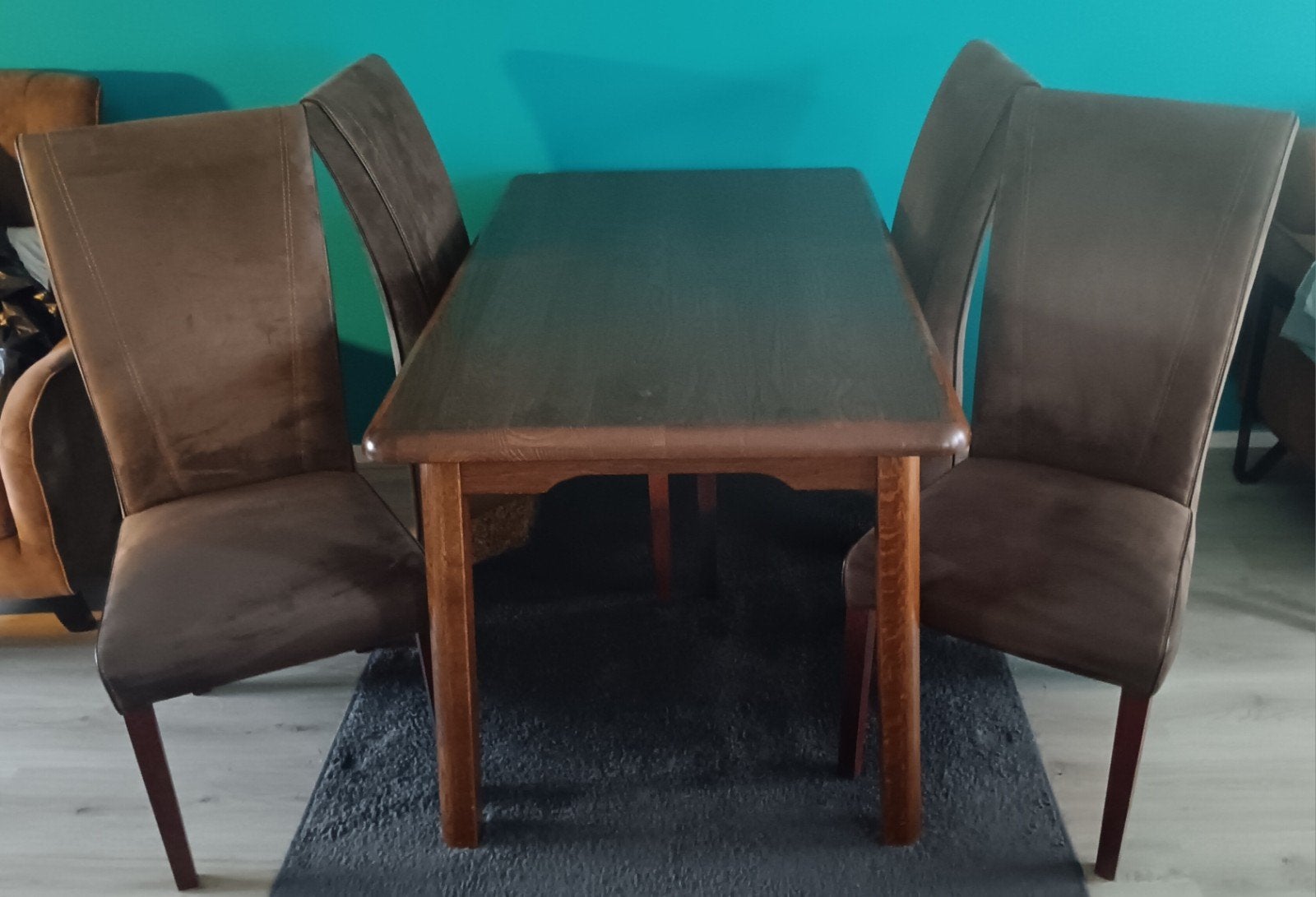 Eiken eetkamer set, Ophalen