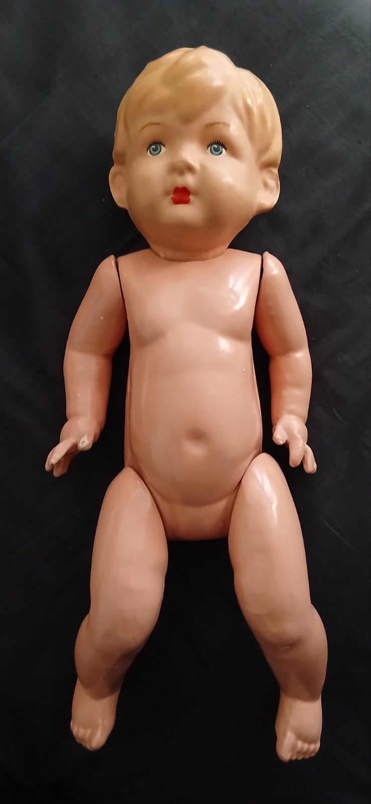 Wildebras Papiermaché Babypop Jaren '50, Verzamelen, Ophalen, Gebruikt, Babypop