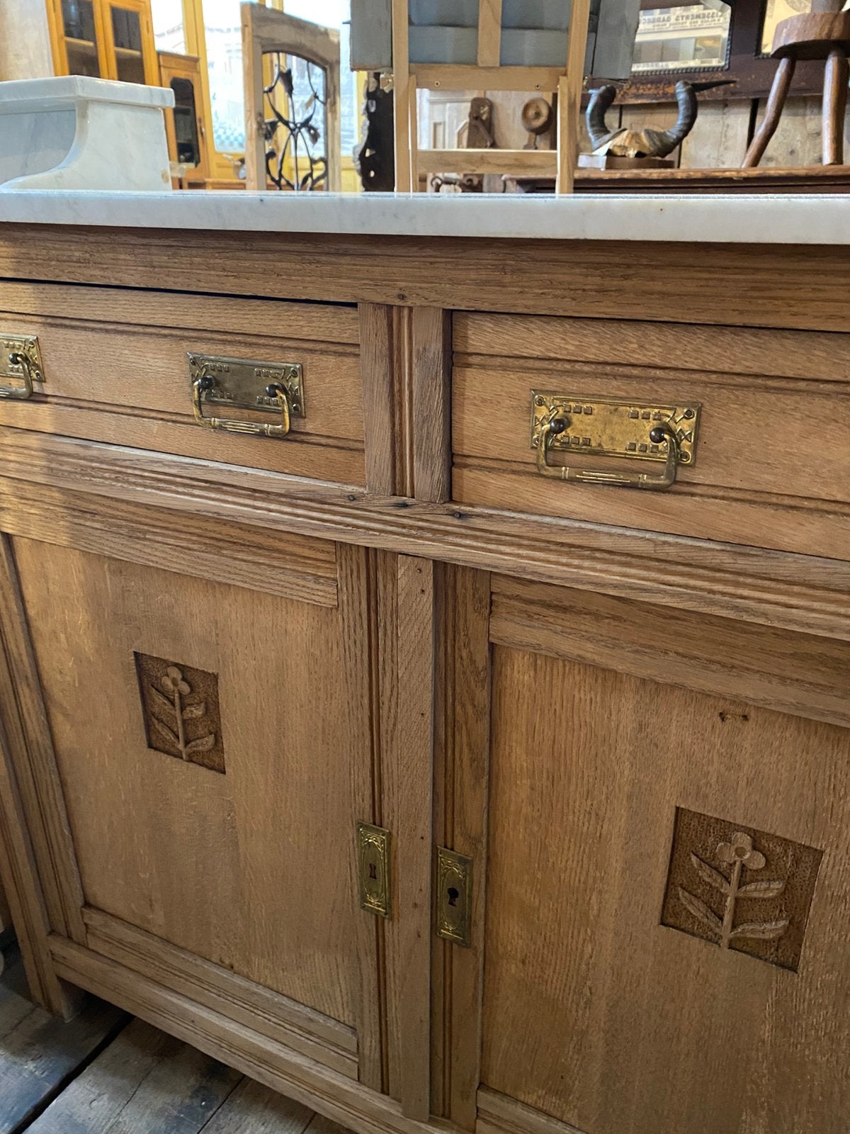 Landelijk brocante kast Frans commode, Ophalen