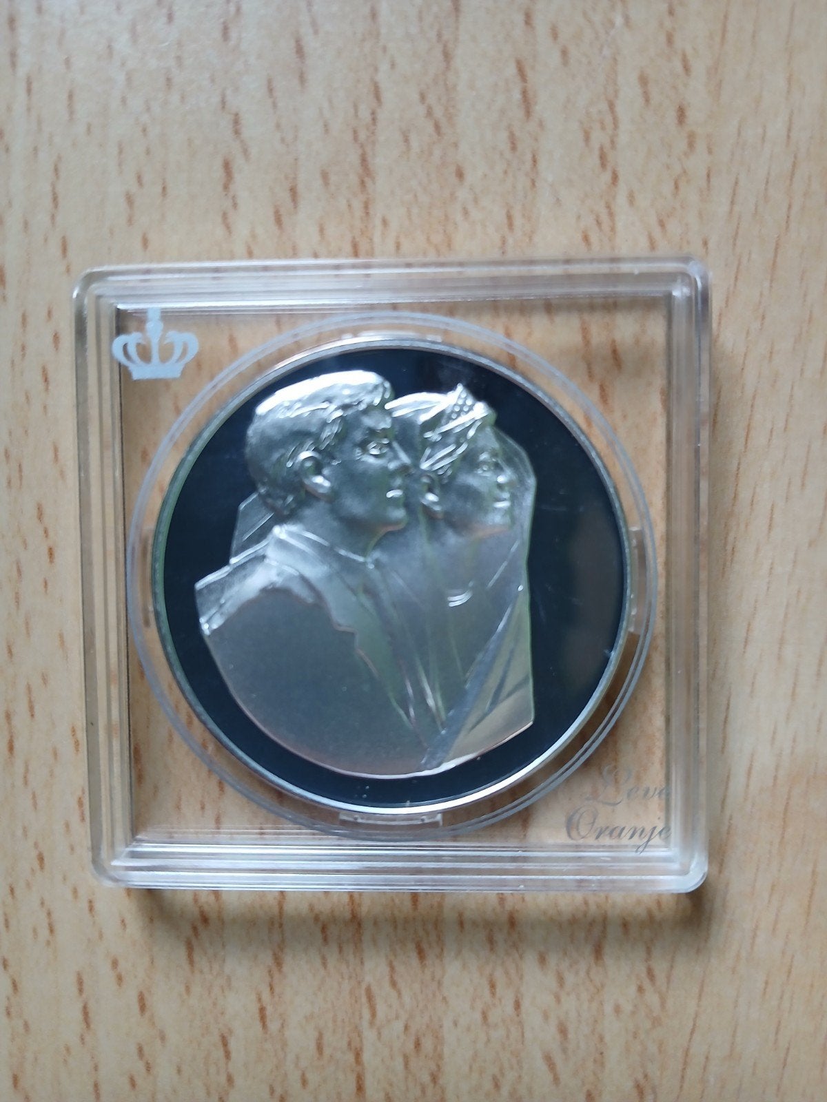 Huwelijksmunt Willem-Alexander & Máxima 2002 Zilver, Postzegels en Munten, Ophalen of Verzenden