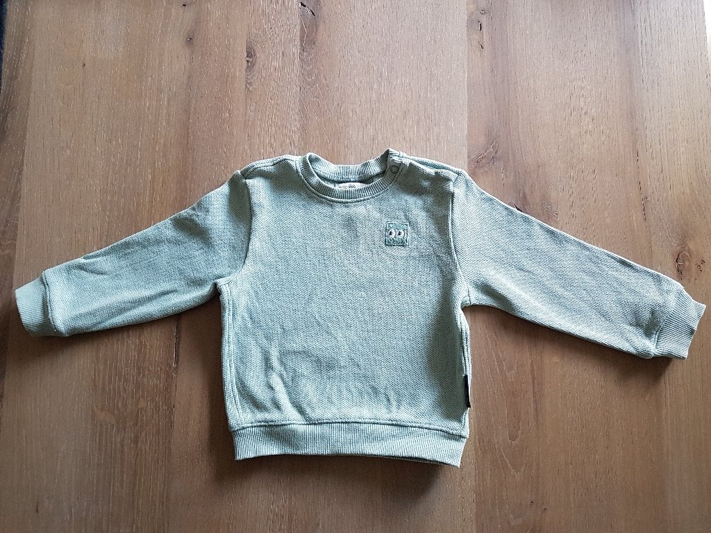 Noppies baby sweater mint, mt 74, Kinderen en Baby's, Ophalen of Verzenden, Zo goed als nieuw, Jongetje, Truitje of Vestje