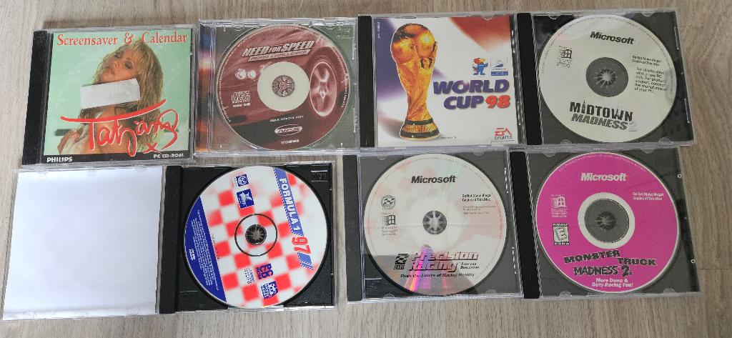 cd rom windows 96, 97, 98, 99 spellen diversen, Spelcomputers en Games, Games | Pc, Zo goed als nieuw, Racen en Vliegen, 1 speler