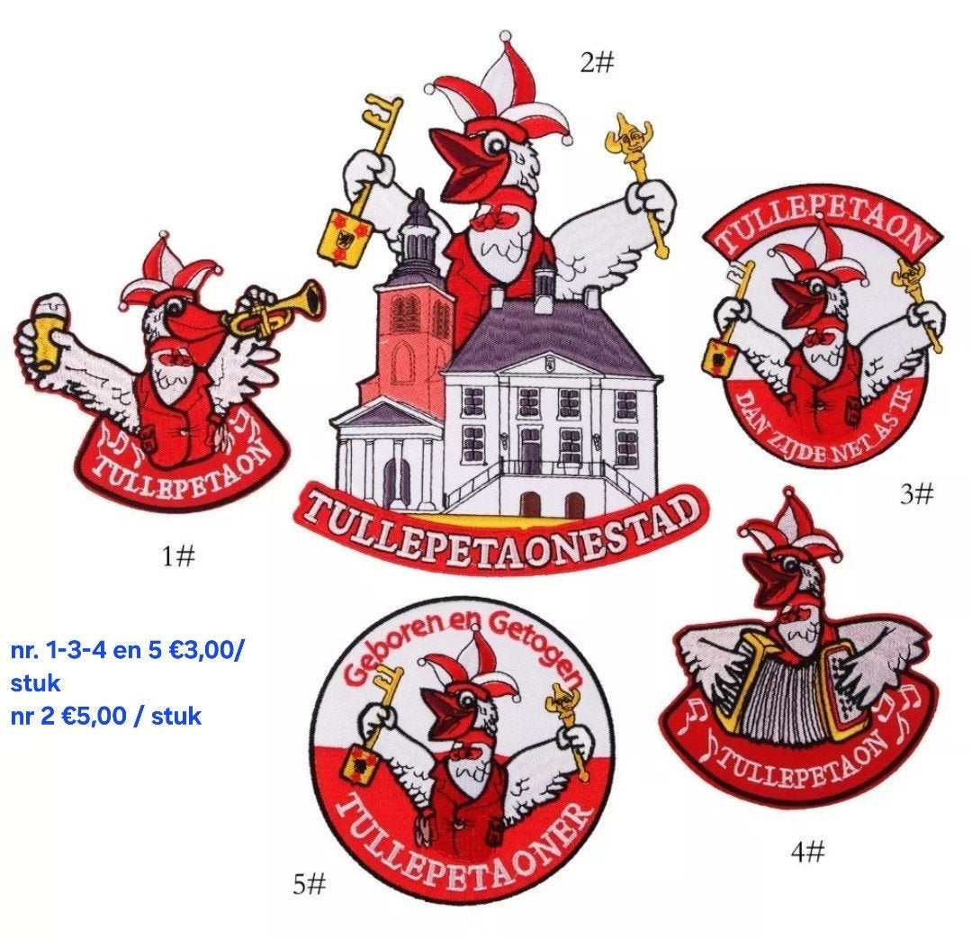 tullepetaon emblemen, Ophalen of Verzenden, Nieuw, Overige applicaties