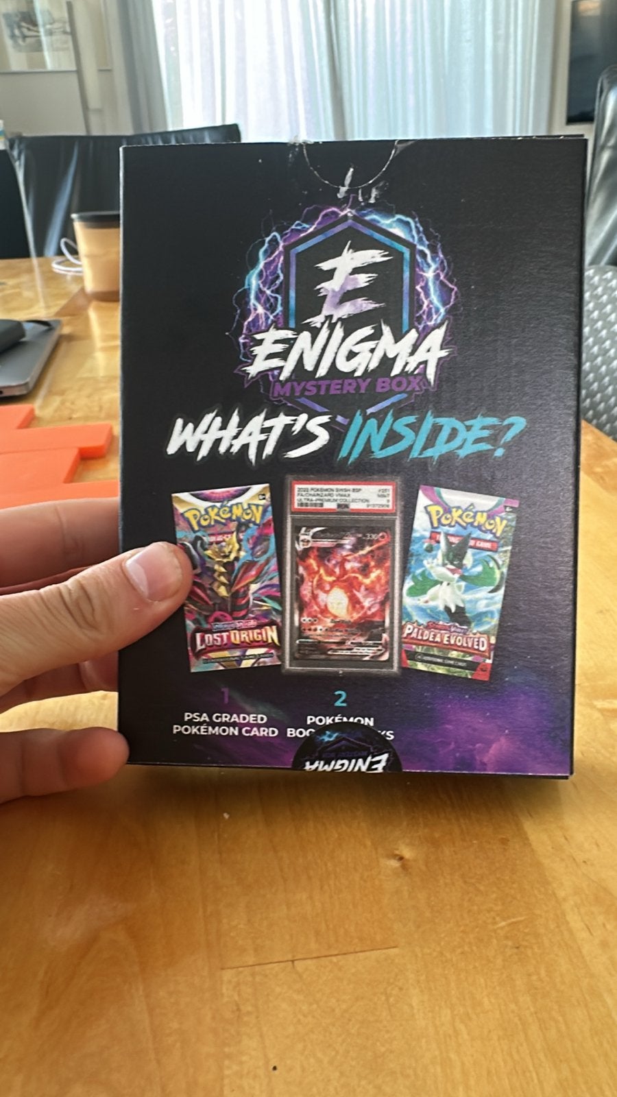 Enigma Mystery Box: PSA Graded Kaart + 2 Pokémon Packs, Ophalen of Verzenden, Nieuw