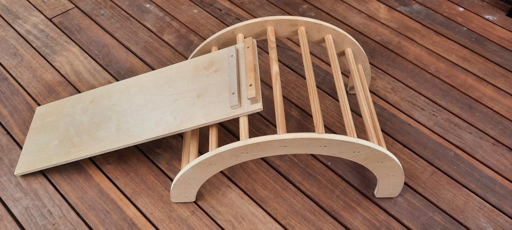 Houten Klimboog met Glijbaan voor Kinderen vanaf 1 Jaar, Kinderen en Baby's, Ophalen, Gebruikt, Klimwand