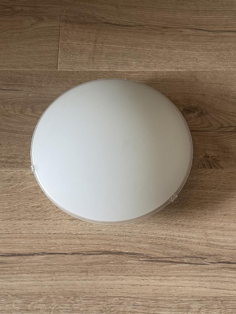 ikea plafonierre van matglas, Huis en Inrichting, Ophalen of Verzenden, Zo goed als nieuw, Glas, Modern, ikea, licht, wit