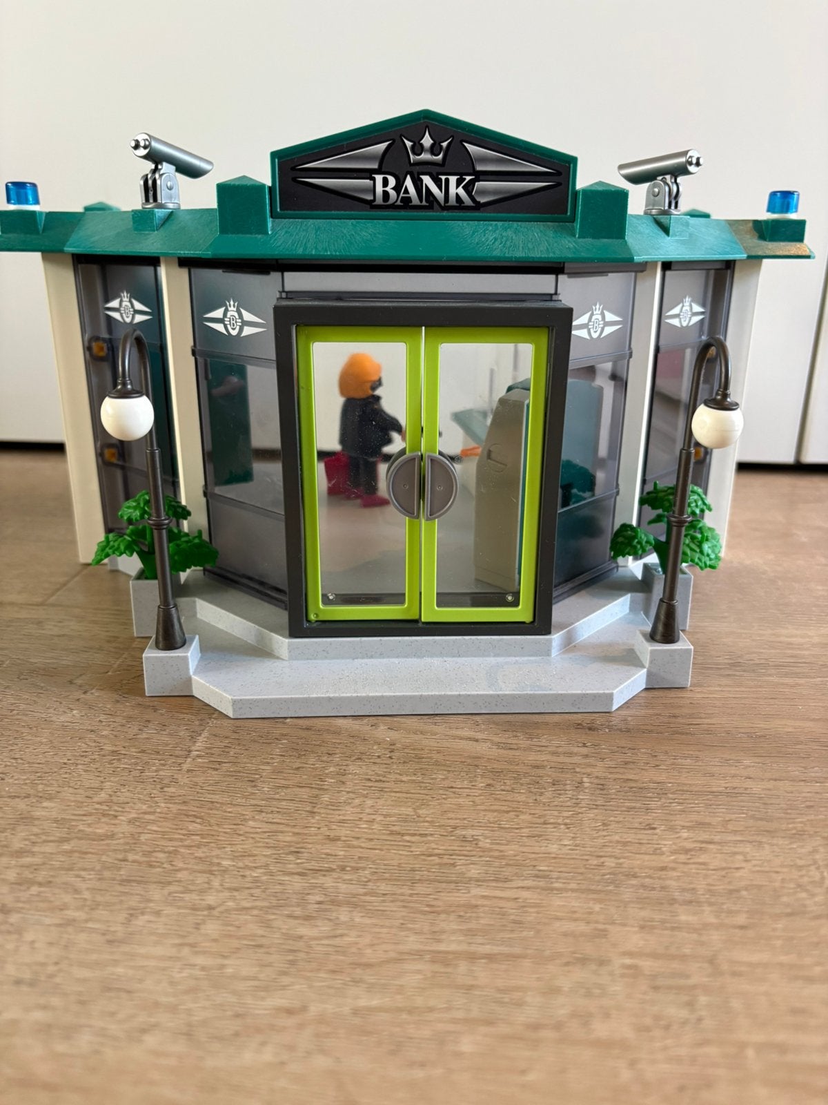 Playmobil bankkantoor met geldautomaat (set 5177), Ophalen, Gebouw, Complete set, Zo goed als nieuw