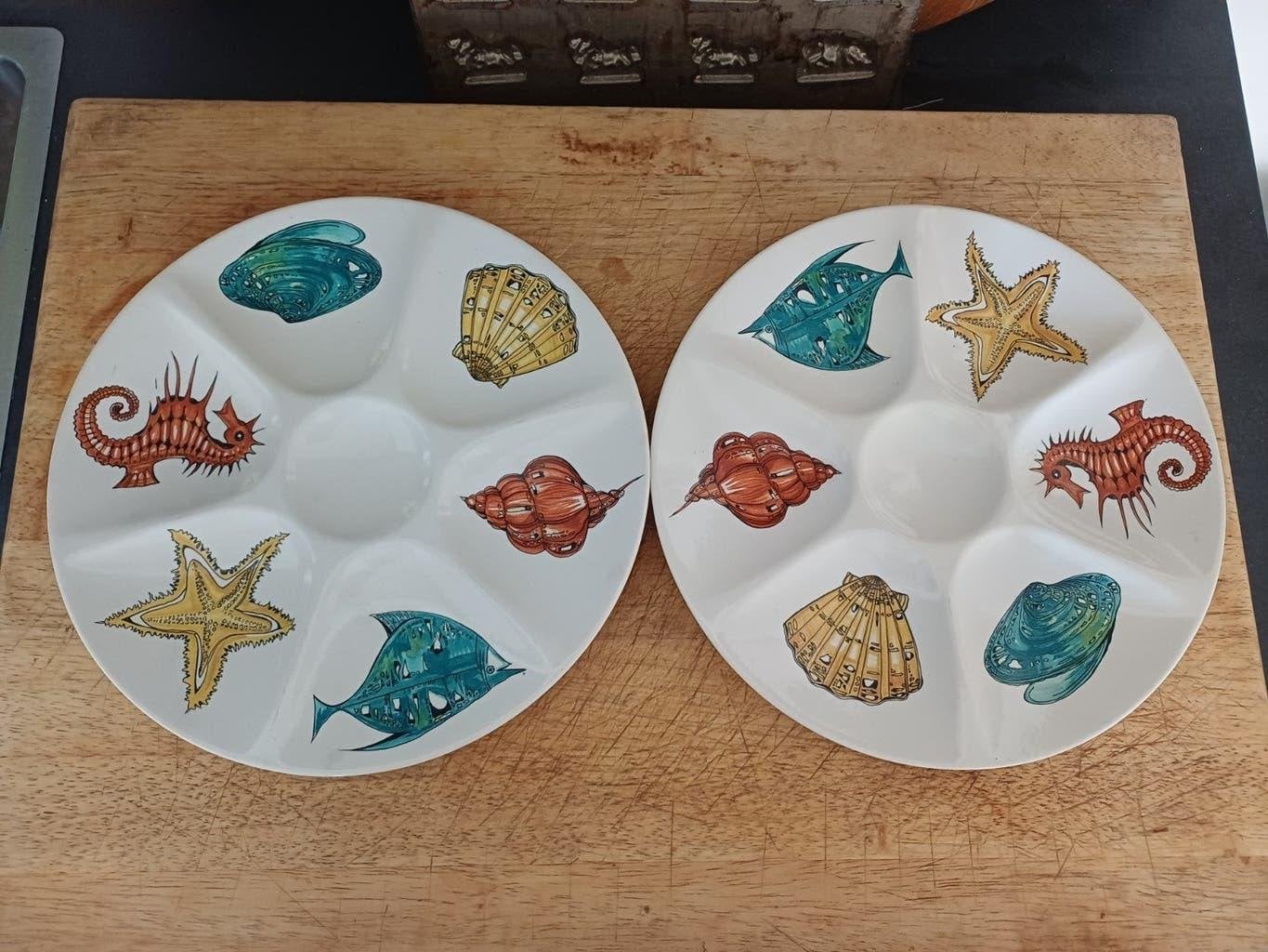 Vintage Schalen van V&B Luxembourg mooi decor van Zeedieren, Antiek en Kunst, Antiek | Servies los, Verzenden