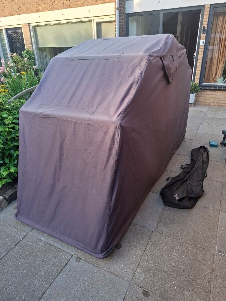 Motortent / Motorstalling / Motorhoes, Ophalen, Gebruikt