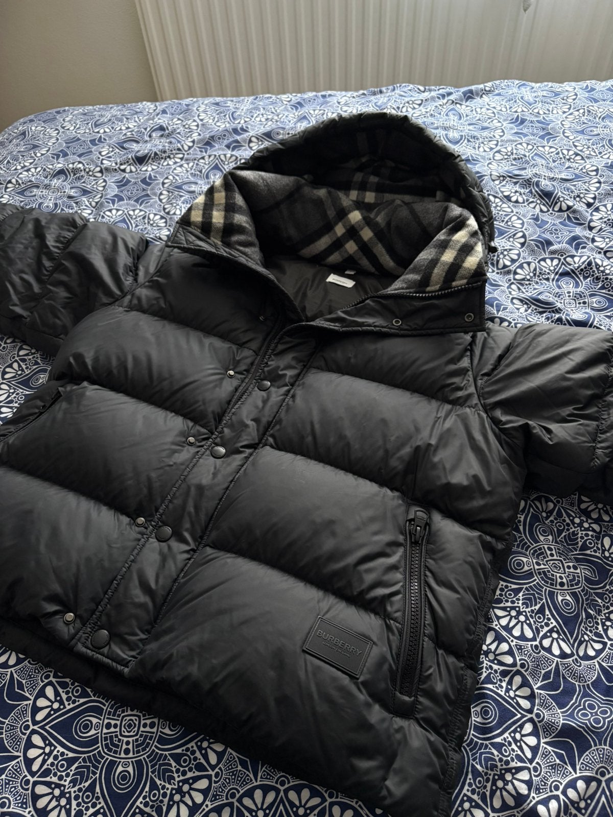 Burberry winterjas / puffer maat L met bon en kaartjes, Ophalen of Verzenden, Zo goed als nieuw, Maat 52/54 (L), Zwart