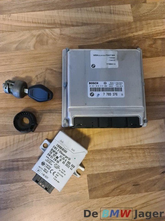 DDE + EWS en sleutel BMW E38 E46 E39 M57 13617789376, Gebruikt, Ophalen of Verzenden, BMW, BMW